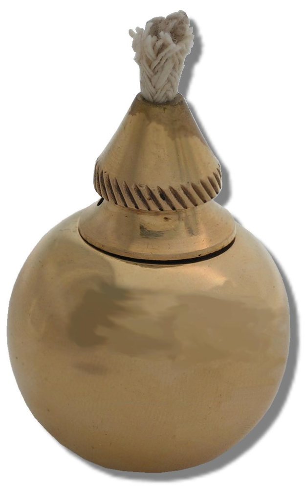 Siegellampe Messing Höhe 6,5 cm ca. 35 ml