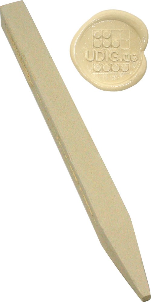 Siegellack Maxi Cremeweiß, 1 Stange, 21 cm