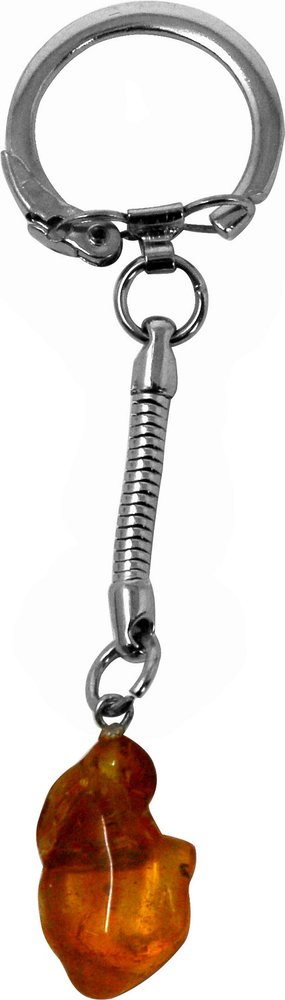 Schlüsselanhänger Bernstein, poliert, 2 bis 2,5 cm