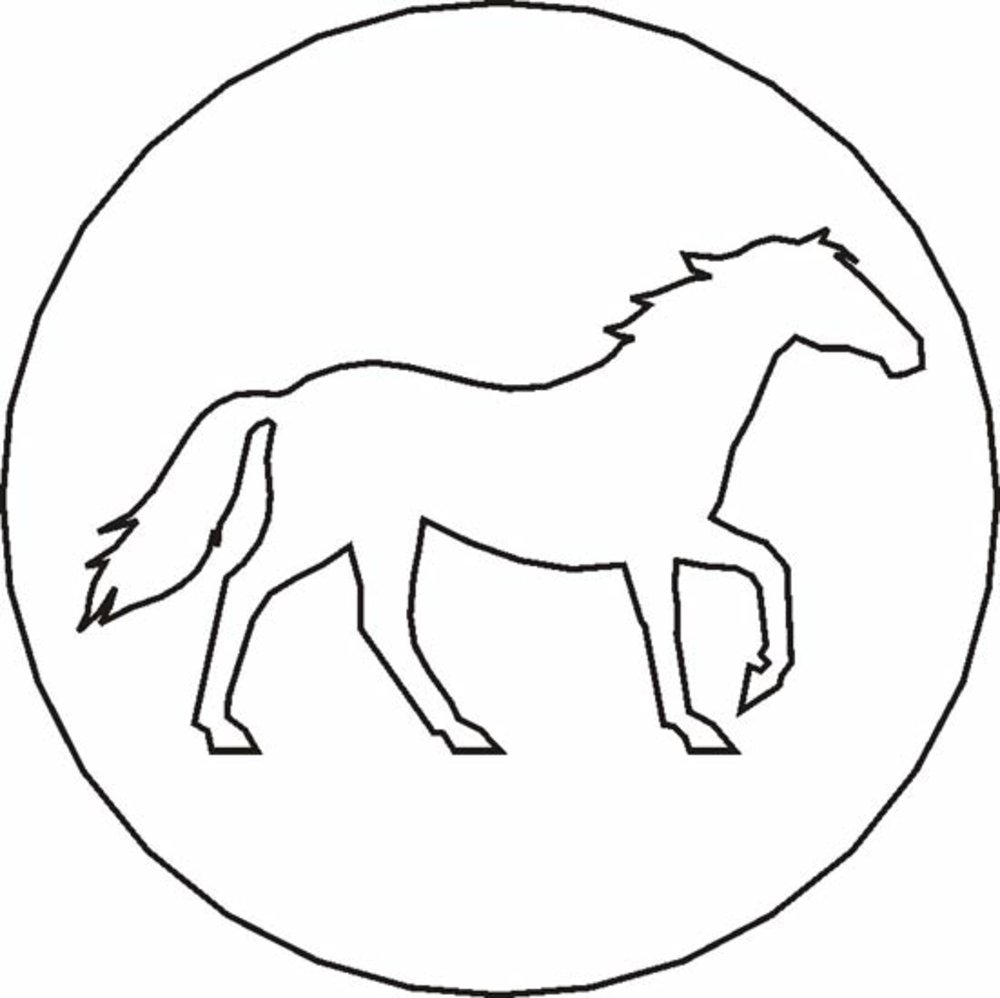Siegelstempel Petschaft Pferd I 24 mm