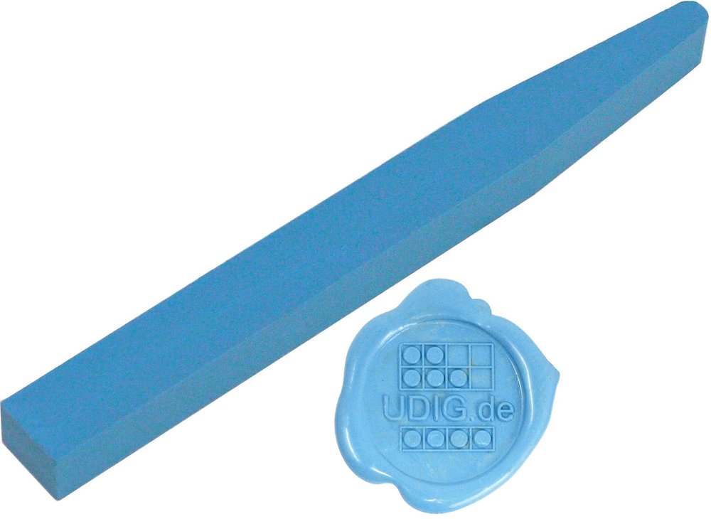 Siegelwachs Stange flexibel Hellblau, 12,8 cm
