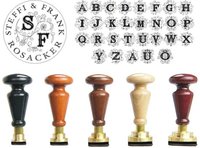 Siegel Gummistempel Illuminata Rundgravur mit Initialen
