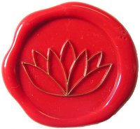 Siegelstempel Petschaft Lotusblüte 24 mm