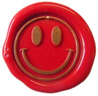 Siegelstempel Petschaft Smiley 24 mm