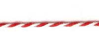 Siegelkordel 1 mm rot-weiß Preis pro Meter