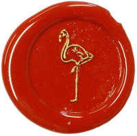 Siegelstempel Petschaft Flamingo 24 mm