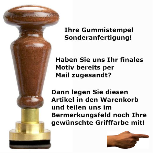 Gummistempel Sonderanfertigung 24,95 Euro