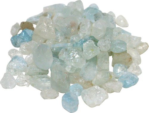 100 g Topas Blau Granulat, Edelstein Rohsteine micro