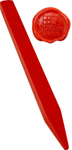 Siegellack Maxi Feuerrot, 1 Stange, 21 cm