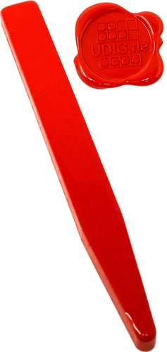 UDIG Siegellack Feuerrot, 1 Stange, 12,8 cm