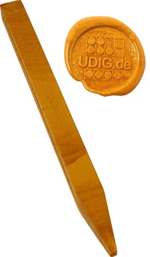 Siegellack Maxi Gelbgold, 1 Stange, 21 cm