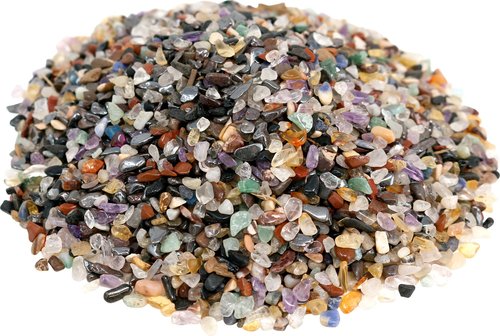Edelstein Trommelsteine im Mix, 1 kg, micro 0,2 bis 0,5 cm