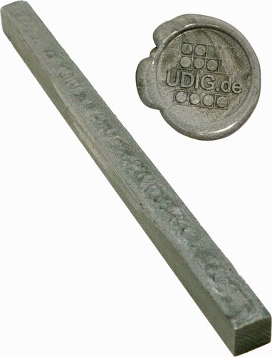 Siegellack Silber, 20 cm, 1 Stange - Bank -