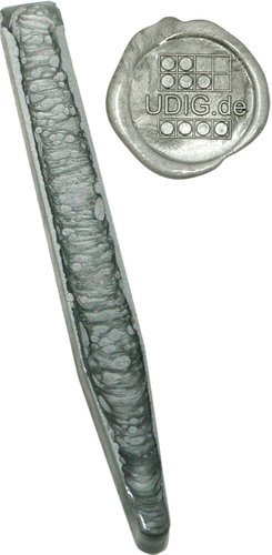 UDIG Siegellack Silber, 1 Stange, 12,8 cm