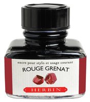 J. Herbin Tinte für Füller Flakon 30 ml Granatrot