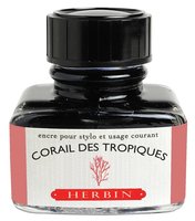 J. Herbin Tinte für Füller Flakon 30 ml Korallenrot