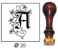 Siegel Petschaft J. Herbin verziert -A- quadratisch