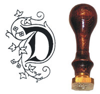 Siegel Petschaft J. Herbin verziert -D- quadratisch