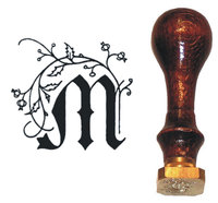 Siegel Petschaft J. Herbin verziert -M- quadratisch