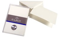G. Lalo 8 Sets Umschläge + Karten Vergé, C6 114x162mm weiß