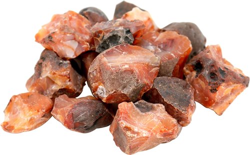 500 g Carneol Rohsteine, kleinere Steine 3-6 cm