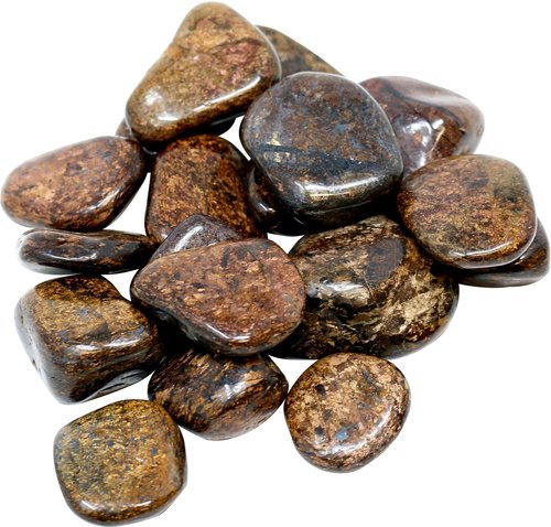 100 g Bronzit Trommelsteine, medium 2-3 cm