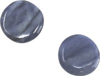 2 Stück Blauquarz Taschenstein, 3 bis 4 cm