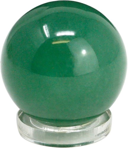Edelsteinkugel Aventurin grün, 3 cm mit Acryl Ring zum Aufstellen
