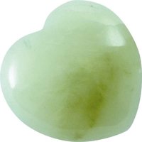 Edelstein China Jade Herz, 3 cm, 1 Stück