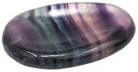 Fluorit (Regenbogen) Daumenstein, 1 Stück, 4,5 cm