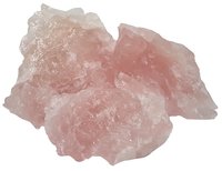 Rosenquarz Rohsteine, 1 kg große Steine, 1 bis 2 Stück