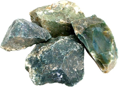 1 kg Moosachat Rohsteine, 2 bis 5 Steine