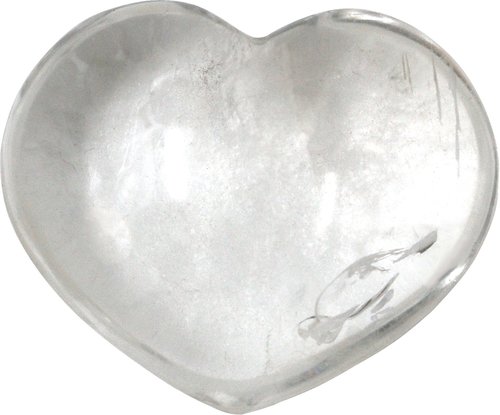 Bergkristall Herz Taschenstein, 1 Stück, 3 cm