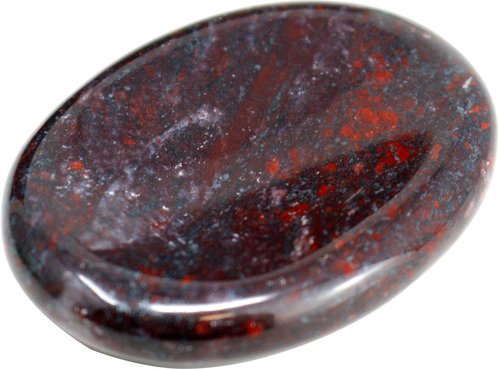 Blutstein Daumenstein, 1 Stück, 4 cm - Worry Stone