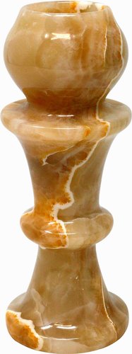 Kerzenständer aus Onyx Marmor, 15 cm, Naturstein