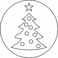 Siegelstempel Petschaft Christbaum 24 mm