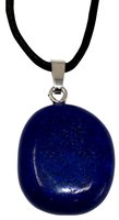 LapisLazuli Anhänger mit Silberöse, ca. 2 cm