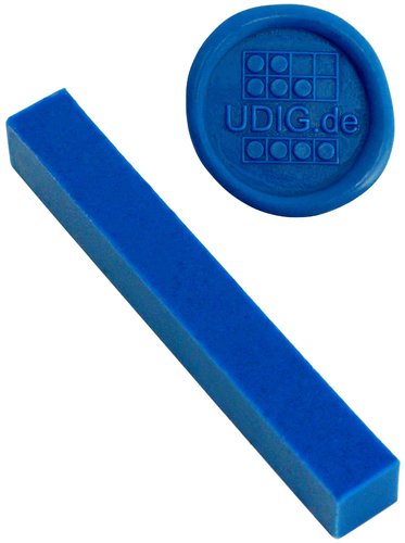 Siegelwachs - unser feinster - Mittelblau, 1 Stange, 7 cm