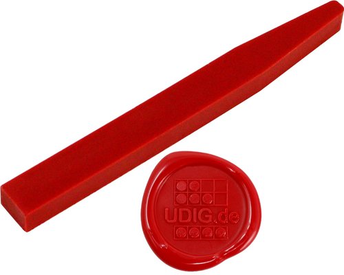 Siegelwachs Stange flexibel Feuerrot, 12,8 cm