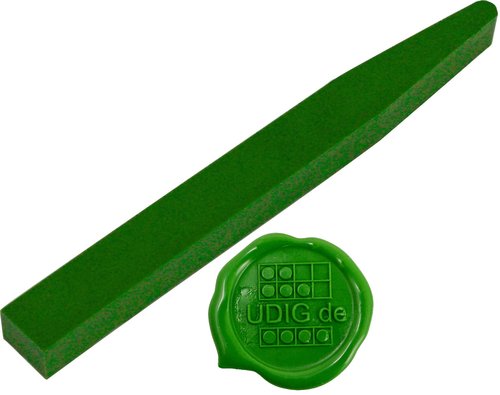 Siegelwachs Stange flexibel Lindgrün, 12,8 cm
