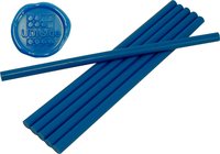 7 mm Siegelwachs Azurblau lang, 6er Pack