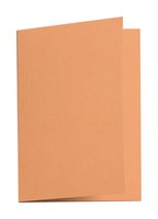 5 Blatt 210g Klappkarte Kurkuma Orange A6