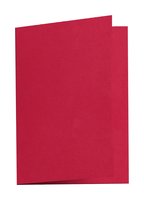 5 Blatt 210g Klappkarte Kirsch Rot A6