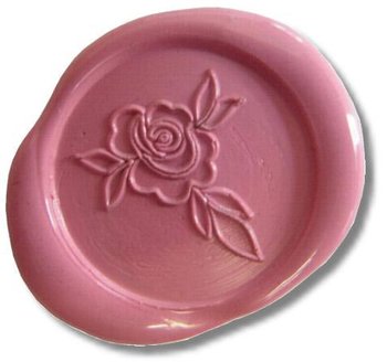 Siegelstempel Petschaft Rose I 24 mm