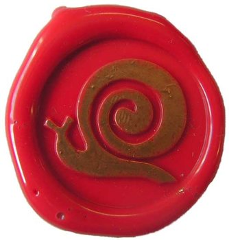 Siegelstempel Petschaft Schnecke 24 mm