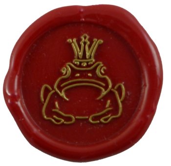 Siegelstempel Petschaft Froschkönig 24 mm