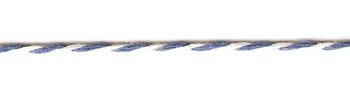 Siegelkordel 1 mm blau-weiß Preis pro Meter