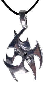 Anhänger Tribal Triskell, Metall, 3,5 cm, silber
