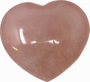 Rosenquarz Herz Taschenstein, 1 Stück, 4 cm