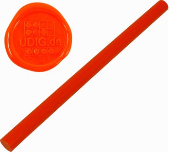 Siegelwachs 11 mm Leuchtorange, 1 Stange